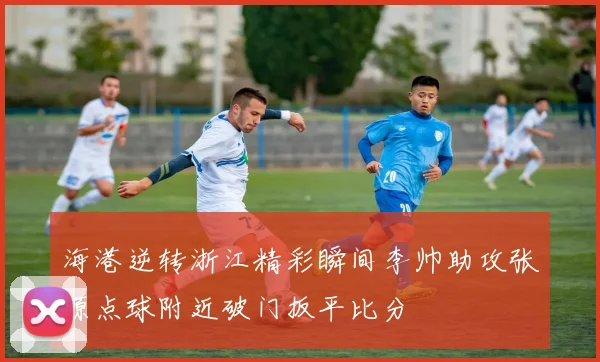 海港逆转浙江精彩瞬间李帅助攻张源点球附近破门扳平比分